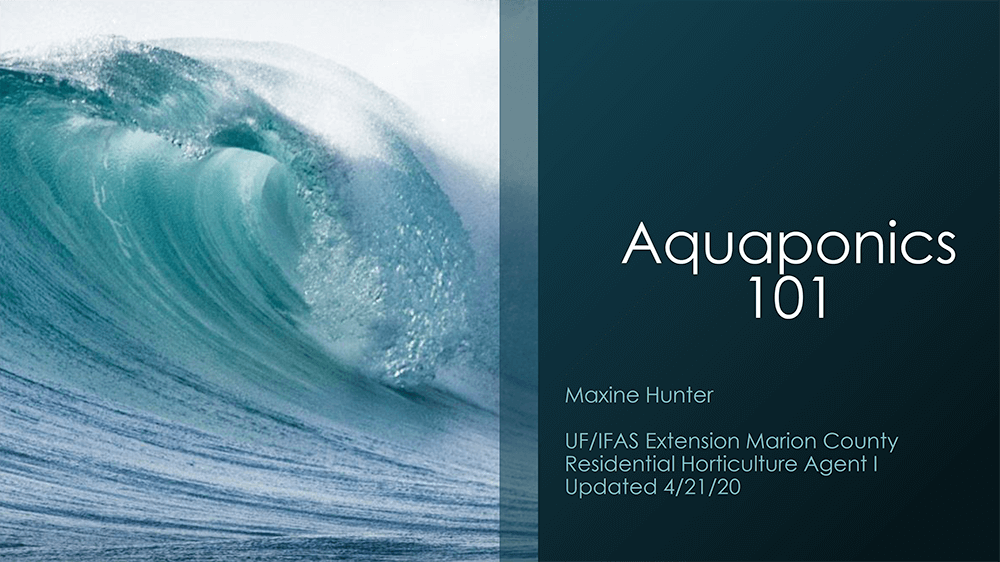 aquaponics 101 presentation cover